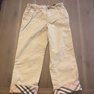 Burberry cuff khakis